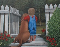 Les amis -
Acrylique sur carton entoilé - 28” x 22" - 71 x 56 cm Les amis -
Acrylique sur carton entoilé - 28” x 22" - 71 x 56 cm